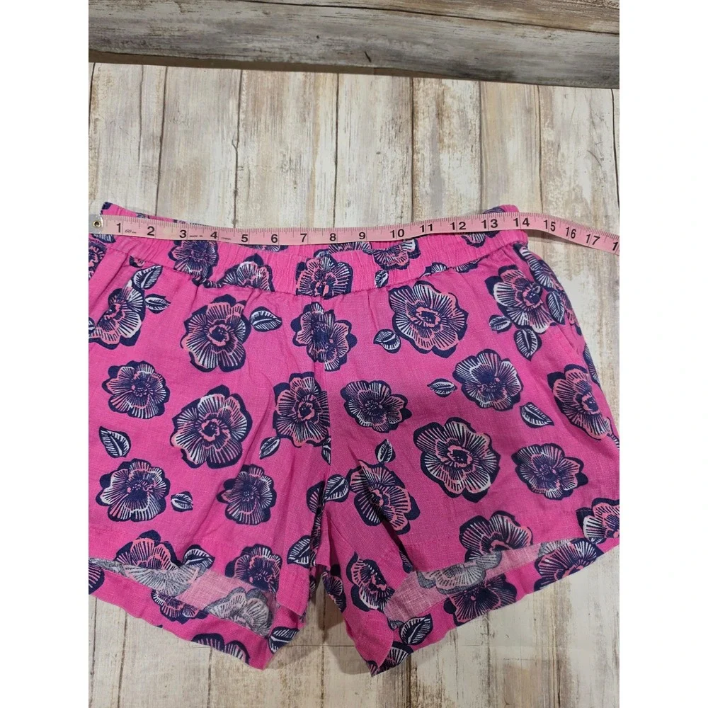 Kut‎ from the Kloth Womens Linen Floral Shorts Bundle Yellow Pink Size 6